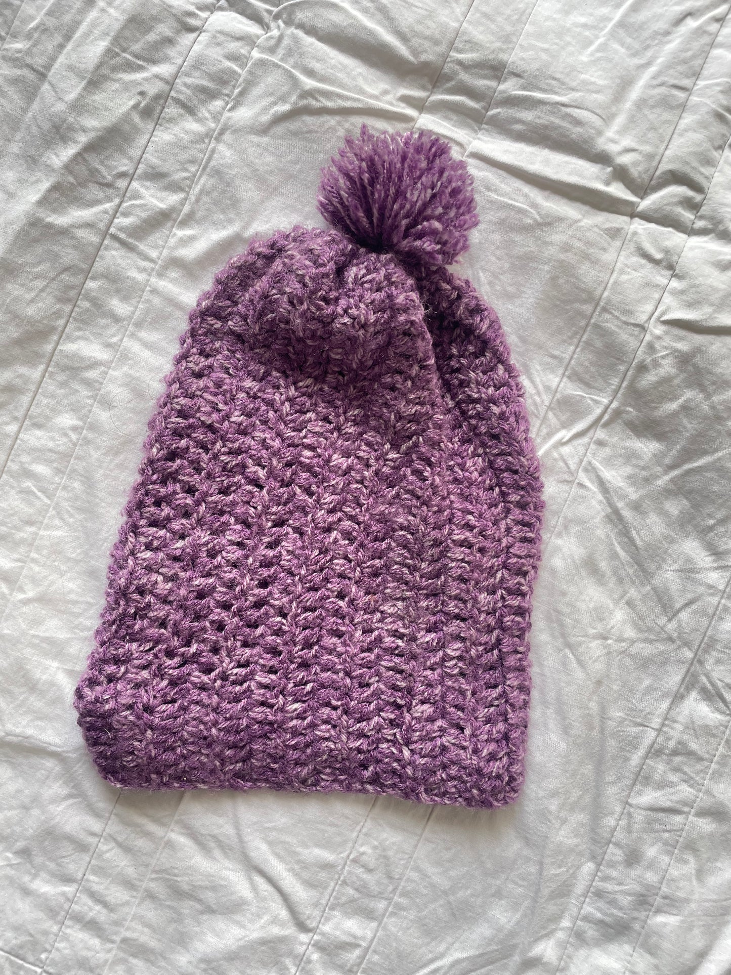 Dark Lavender Woollen Cap