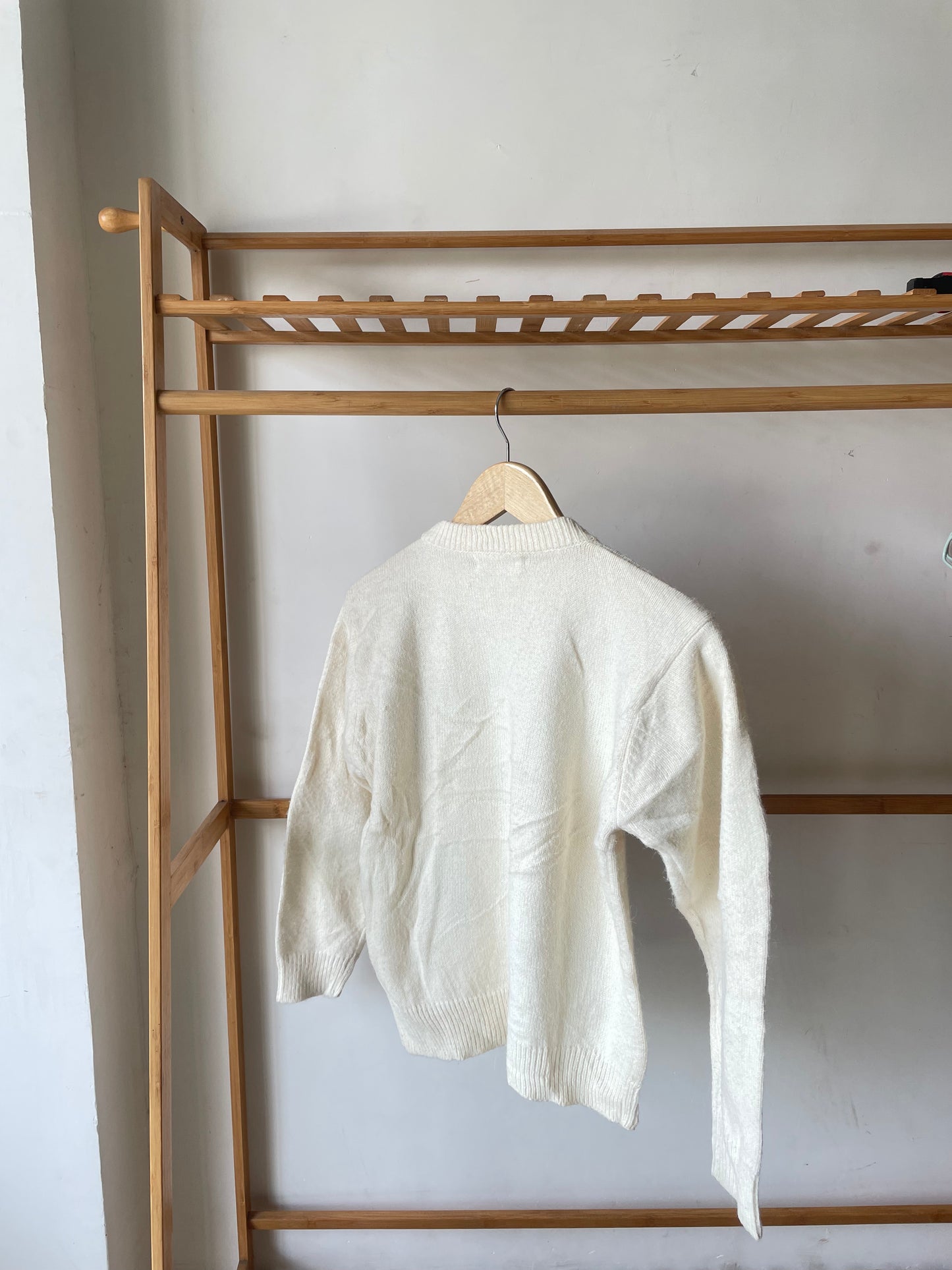 White Handwoven Sweater
