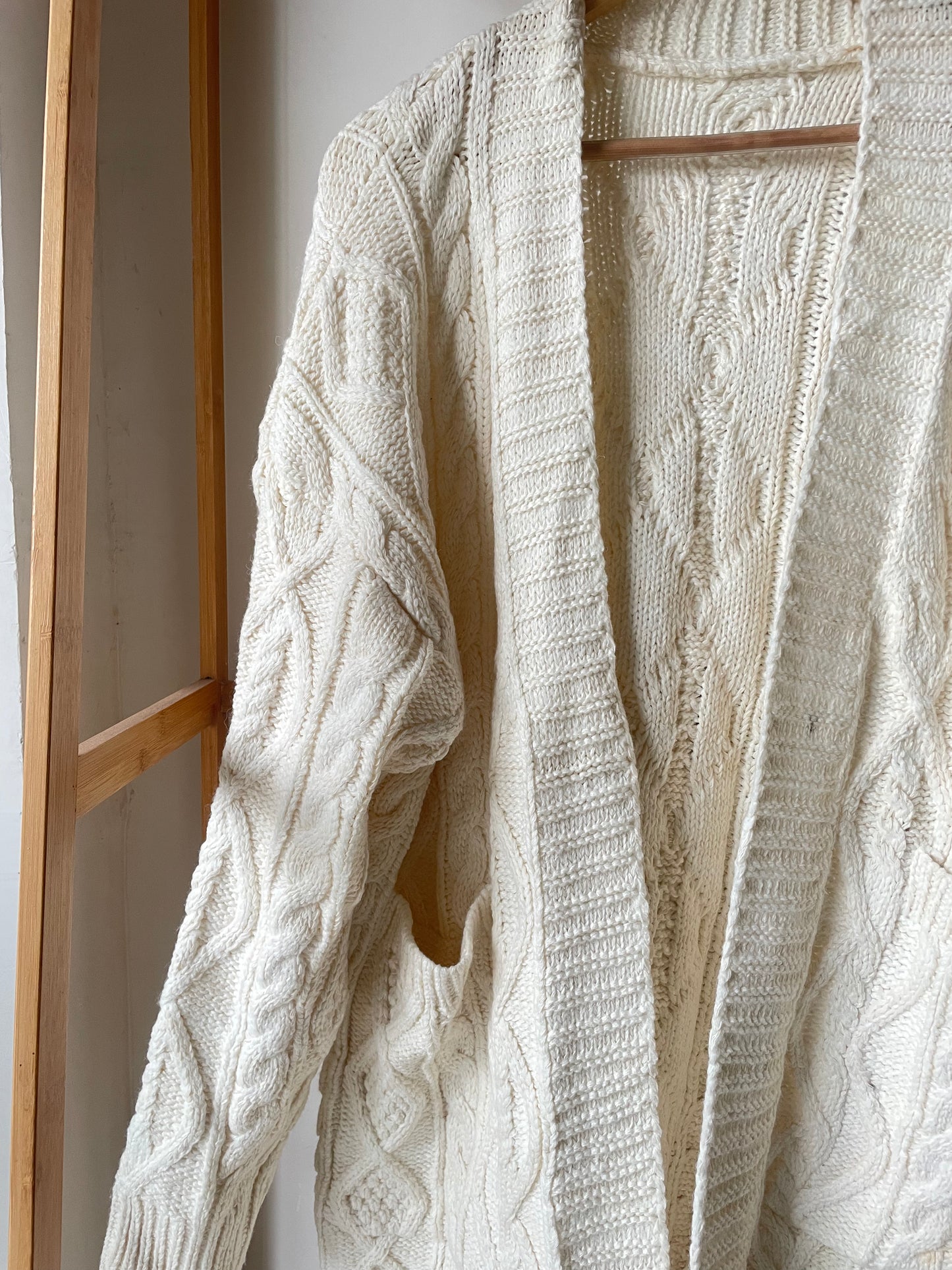 White Handwoven Woollen Coat